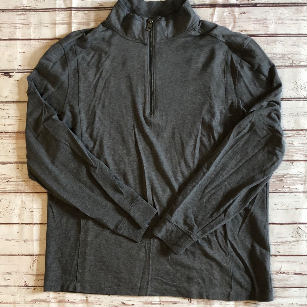Calvin Klein CK quarter zip cotton sweater jacket EUC